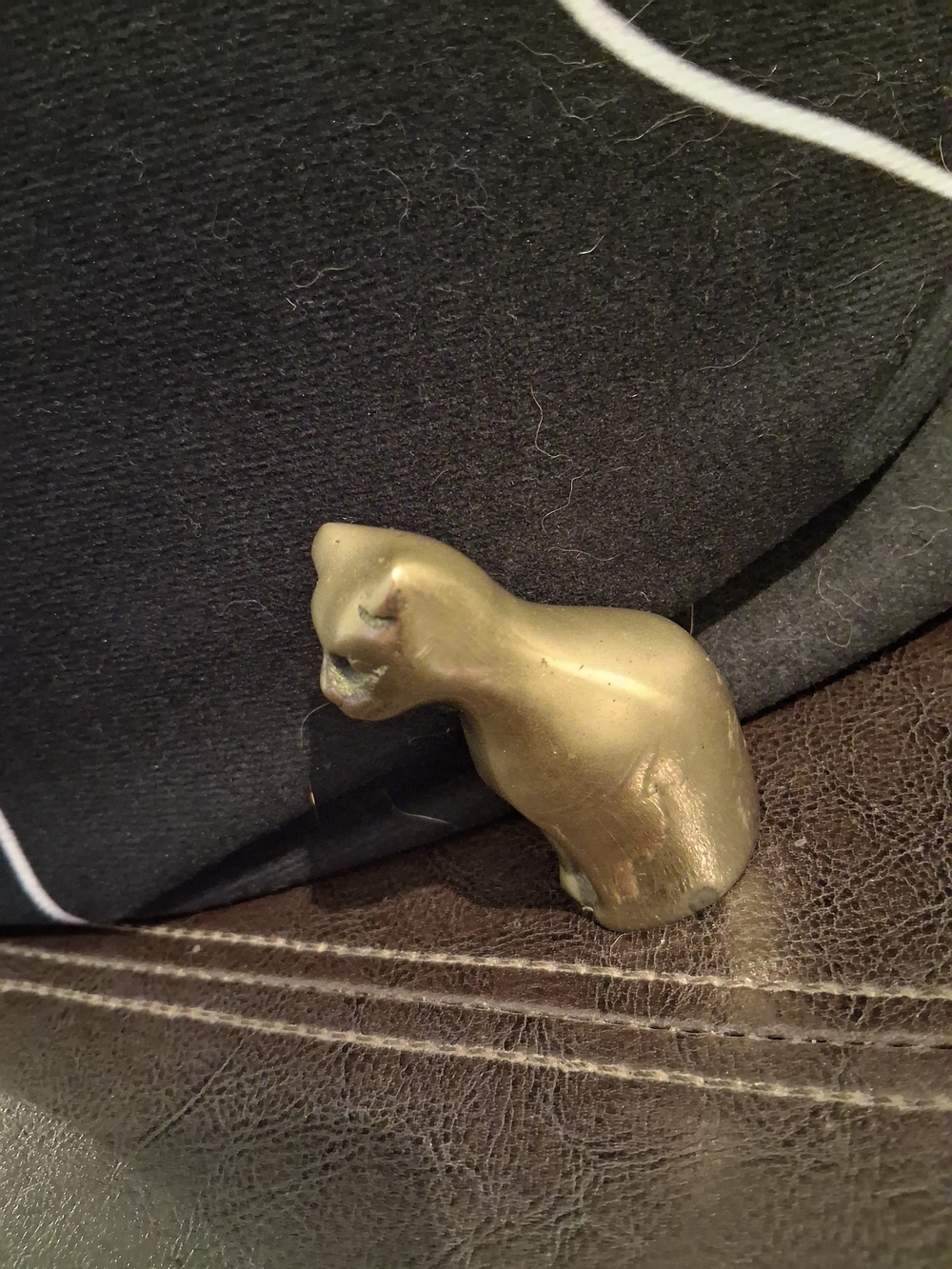 Brass Cat Figurine